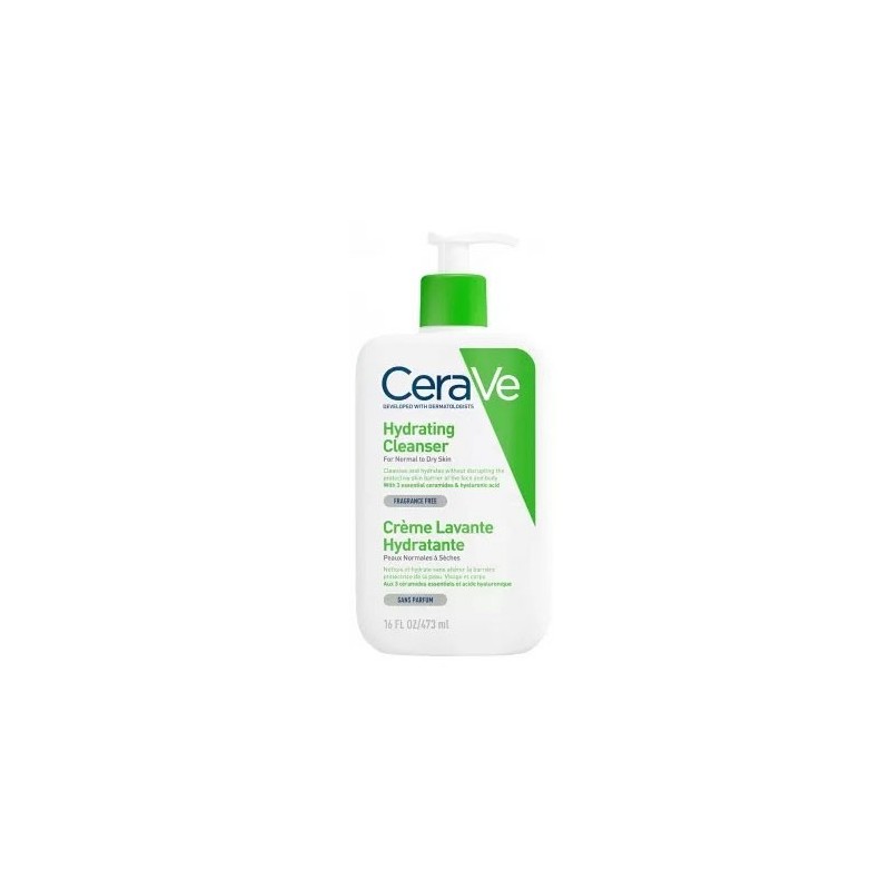 Cerave limpiadora crema-espuma hidratante 473ml-Farmacia Olmos