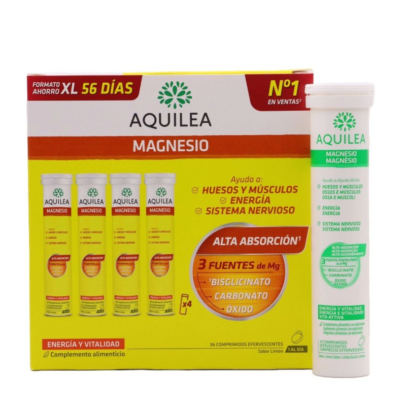 Aquilea magnesio 375 mg 56 comprimidos efervescentes-Farmacia Olmos