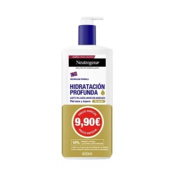 Neutrogena hidratacion profunda aceite en locion piel seca y aspera 400ml