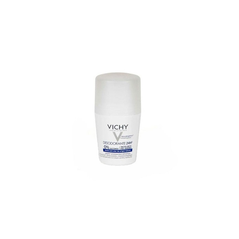 Vichy desodorante tacto seco 24 h roll-on 50 ml-Farmacia Olmos