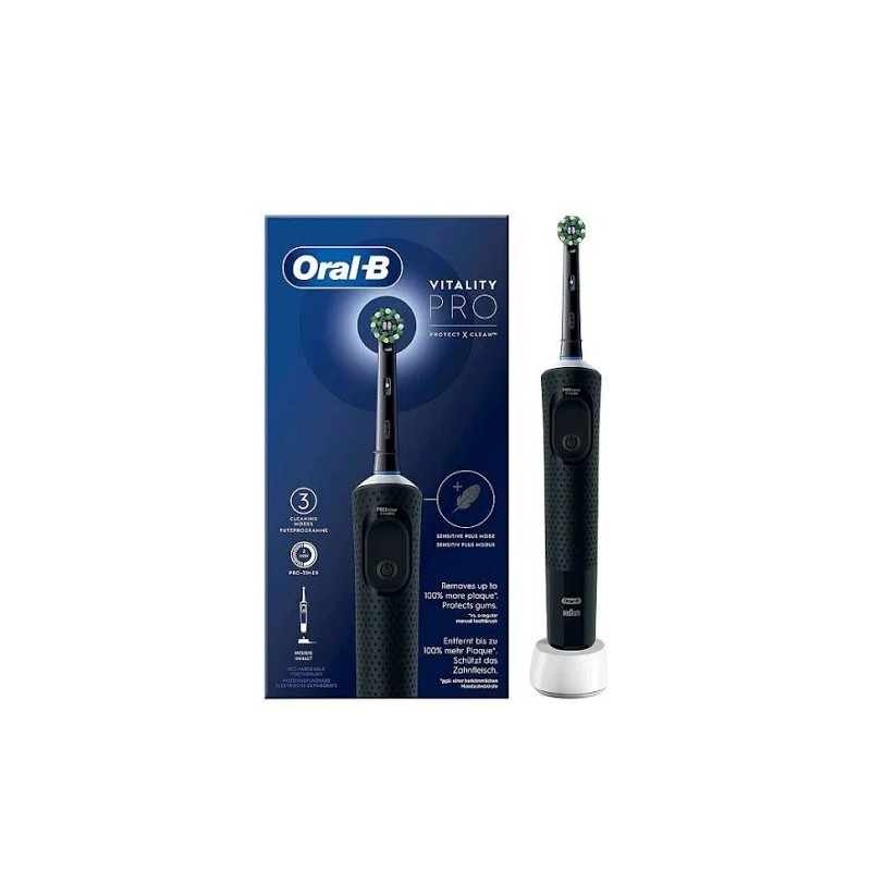 Oral b cepillo dental electrico vitality pro negro-Farmacia Olmos