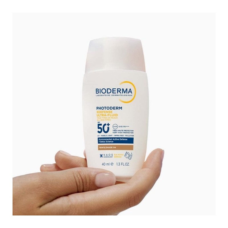 Bioderma photoderm xdefense ultra fluid spf50+ 40ml tono 04 - Farmacia Olmos