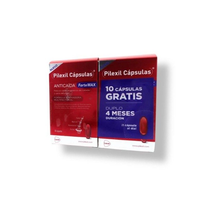 Pilexil anticaida fortemax  60 capsulas duplo - Farmacia Olmos.