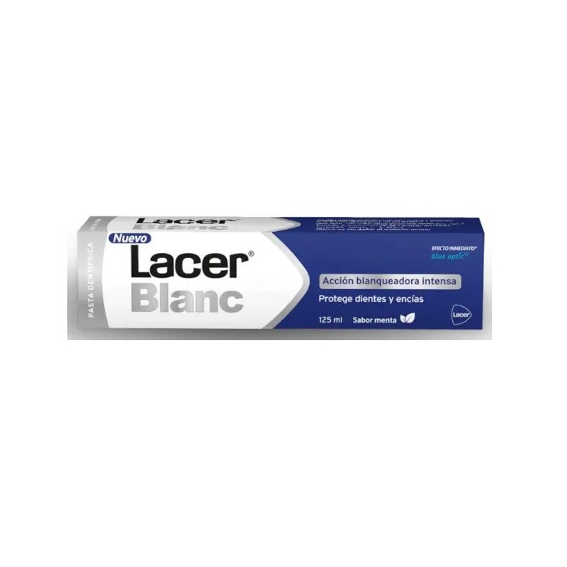 Lacer blanc plus blanqueadora sabor menta 125ml - Farmacia Olmos.