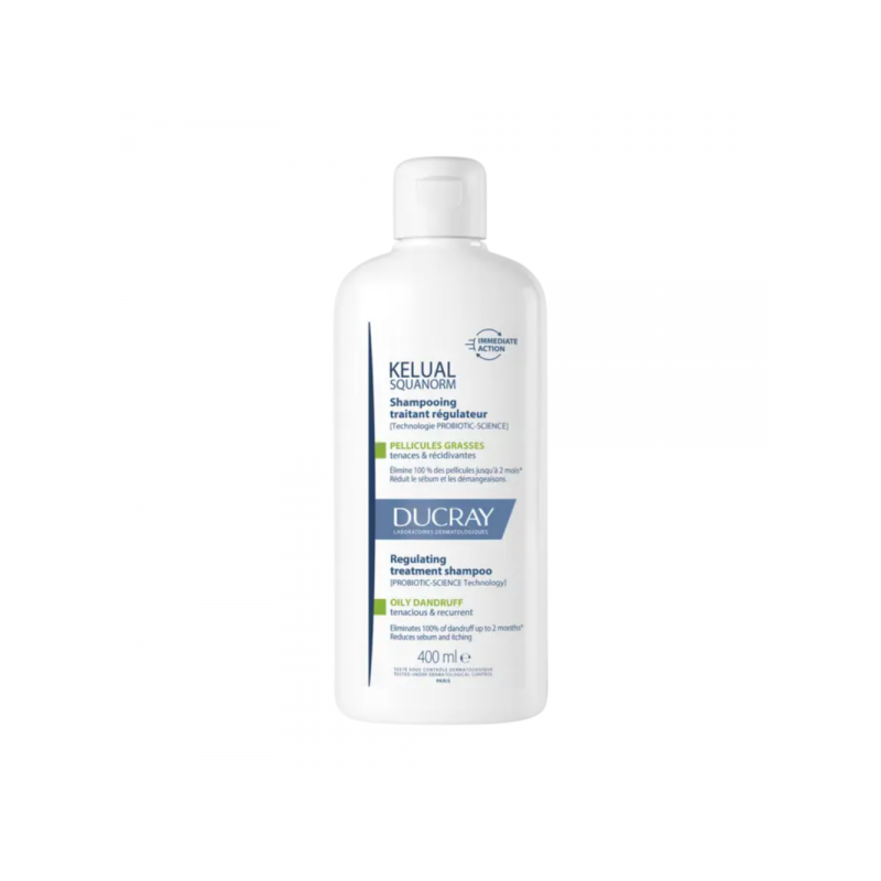Ducray kelual squanorm champu tratante caspa grasa 400ml - Farmacia Olmos.
