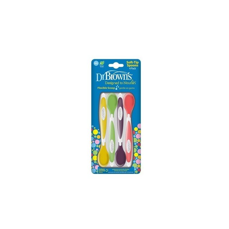 Dr brown´s cucharas flexibles 4 unidades - Farmacia Olmos.
