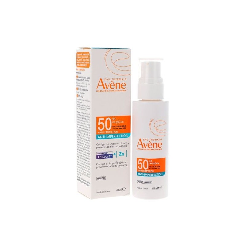 Avene proteccion anti imperfecciones spf50+ 40ml - Farmacia Olmos