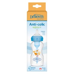 Dr brown´s biberon options + boca ancha 270ml azul