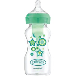 Dr brown´s biberon options + boca ancha 270ml verde