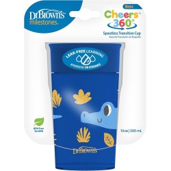 Dr brown´s vaso 360º sin boquilla 300ml +9m azul-Farmacia Olmos
