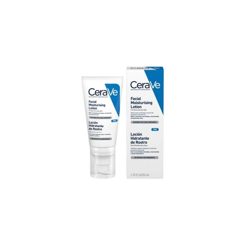 Cerave locion facial piel normal a seca 52ml -  Farmacia Olmos