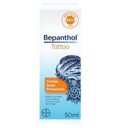 Bepanthol tattoo crema solar protectora spf50+ 50ml - Farmacia Olmos