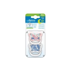 Dr brown´s chupete prevent nocturno 0-6m rosa 2 unidades - Farmacia Olmos