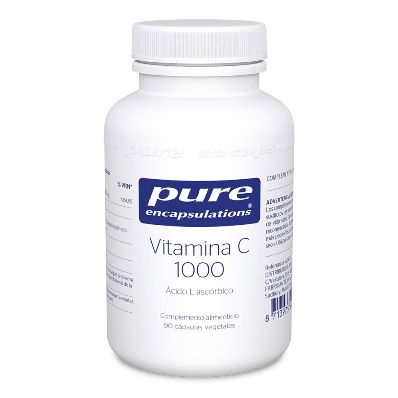 Pure encapsulations vitamina c 1000 90 cápsulas - Farmacia Olmos