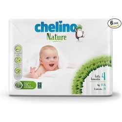 Chelino nature pañal infantil talla 4 (9-15kg) 34 unidades - Farmacia Olmos