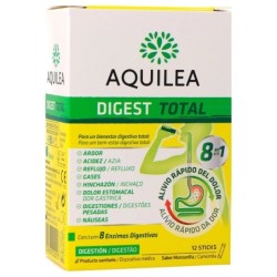 Aquilea digest total 12 sticks sabor manzanilla - Farmacia olmos