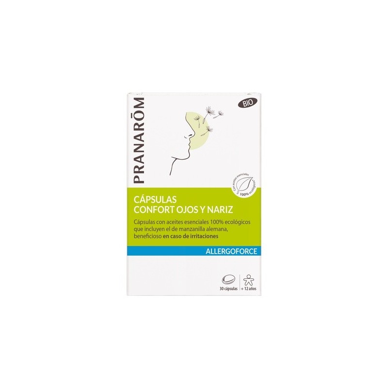 Pranarom allergoforce capsulas confort ojos y nariz 30 capsulas - Farmacia Olmos