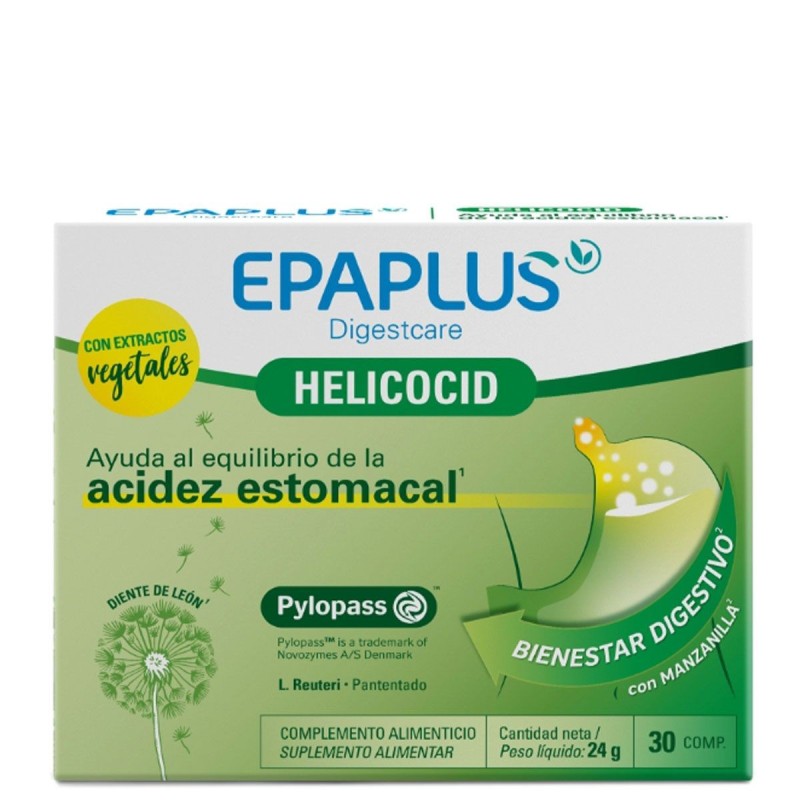 Epaplus helicocid 30 comprimidos - Farmacia Olmos