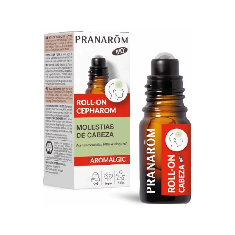 Pranarom aromalgic cepharom roll-on 5ml - Farmacia Olmos