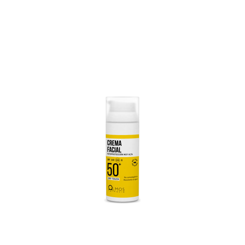 Olmos protector solar crema facial spf50+ toque seco 50ml. - Farmacia olmos