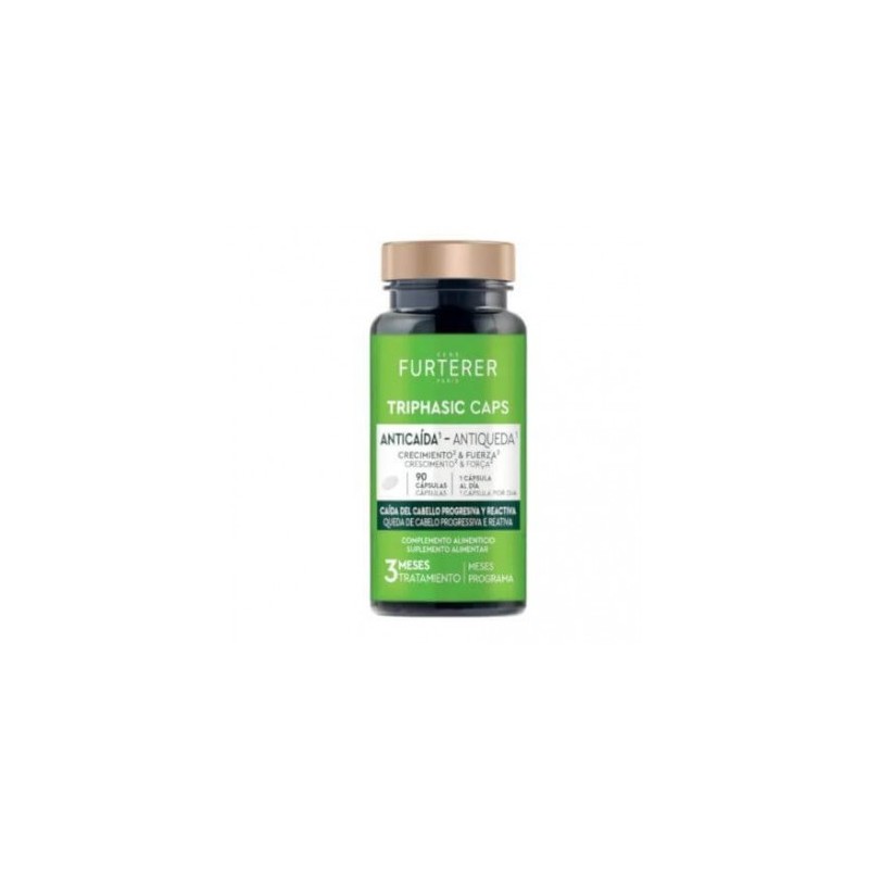 Rene furterer triphasic anticaida crecimiento & fuerza 90 capsulas - Farmacia Olmos