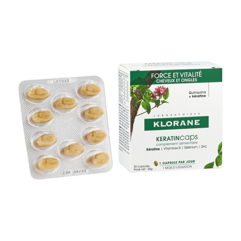 Klorane keratincaps 30 capsulas - Farmacia Olmos