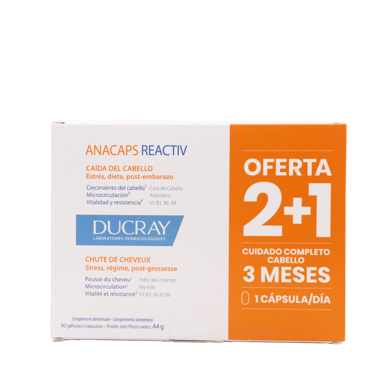 Ducray anacaps reactiv 90 capsulas - Farmacia Olmos