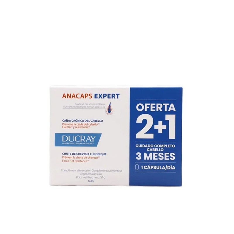 Ducray anacaps expert 90 capsulas - Farmacia Olmos