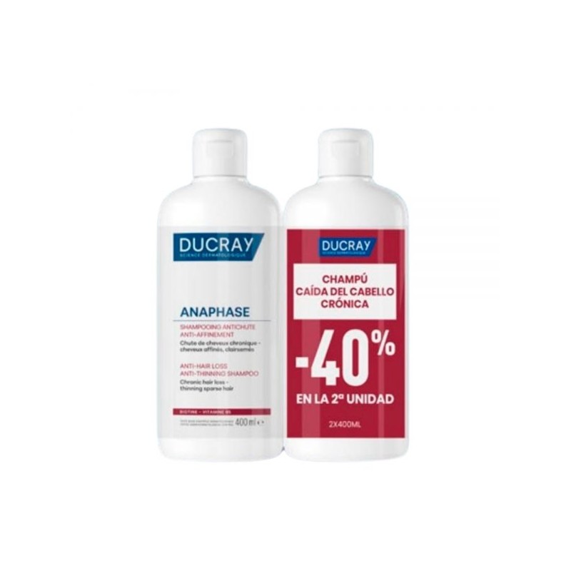 Ducray anaphase champu anticaida 400ml duplo-Farmacia Olmos