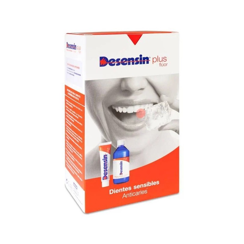 Desensin plus pack pasta dental 125ml +colutorio 500ml - Farmacia olmos