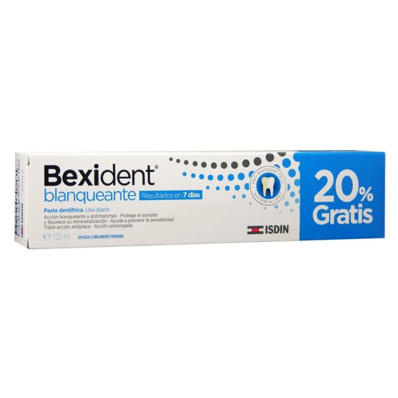 Bexident blanqueante pasta dentifrica 125ml - Farmacia olmos