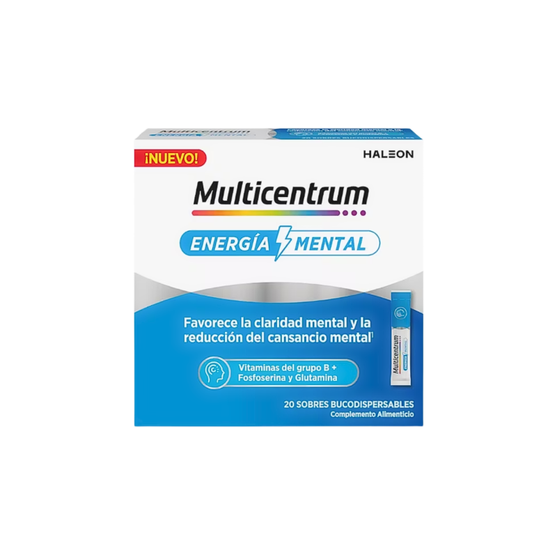 Multicentrum energia mental 20 sobres bucodisperables - Farmacia