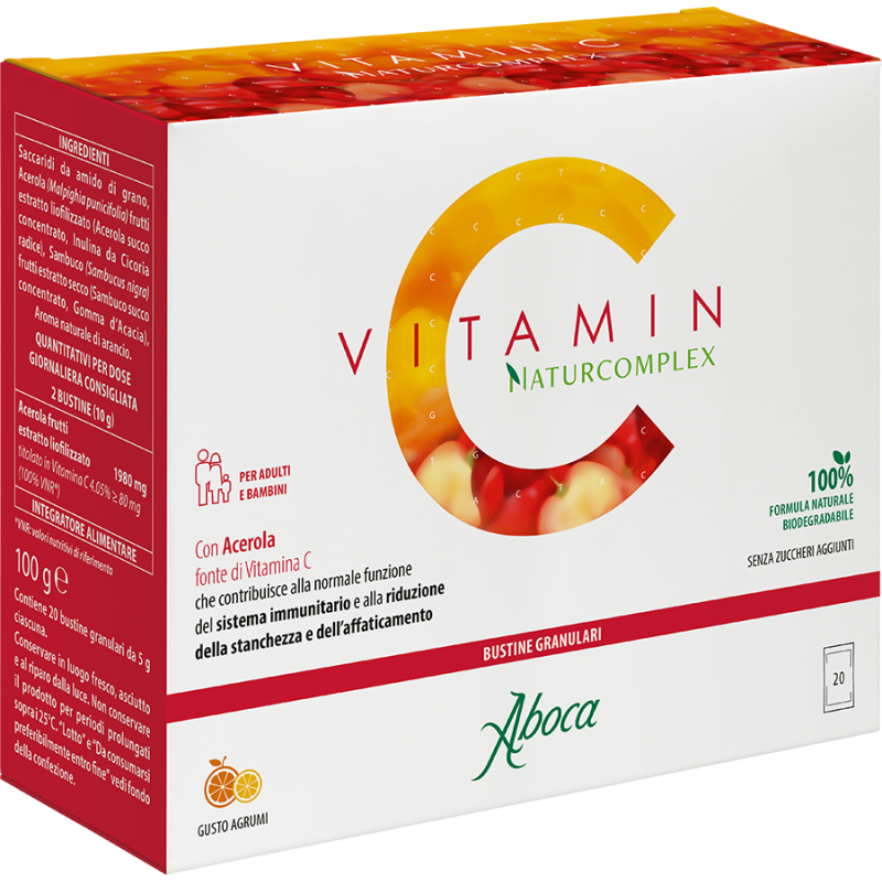 Aboca vitamin c naturcomplex 20 sobres - Farmacia Olmos