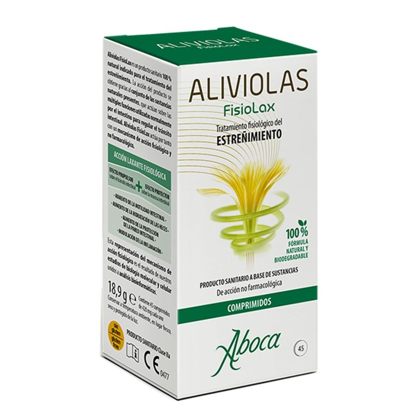 Aboca aliviolas fisiolax 45 comprimidos - Farmacia olmos