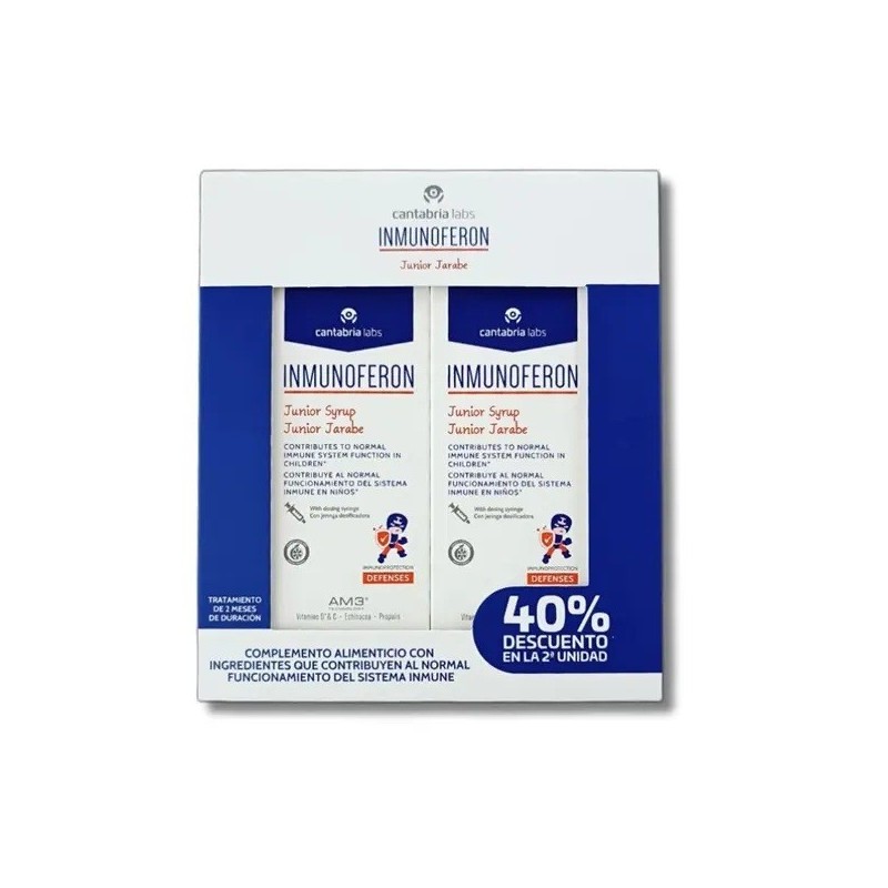 Inmunoferon junior jarabe 150ml duplo-Farmacia Olmos