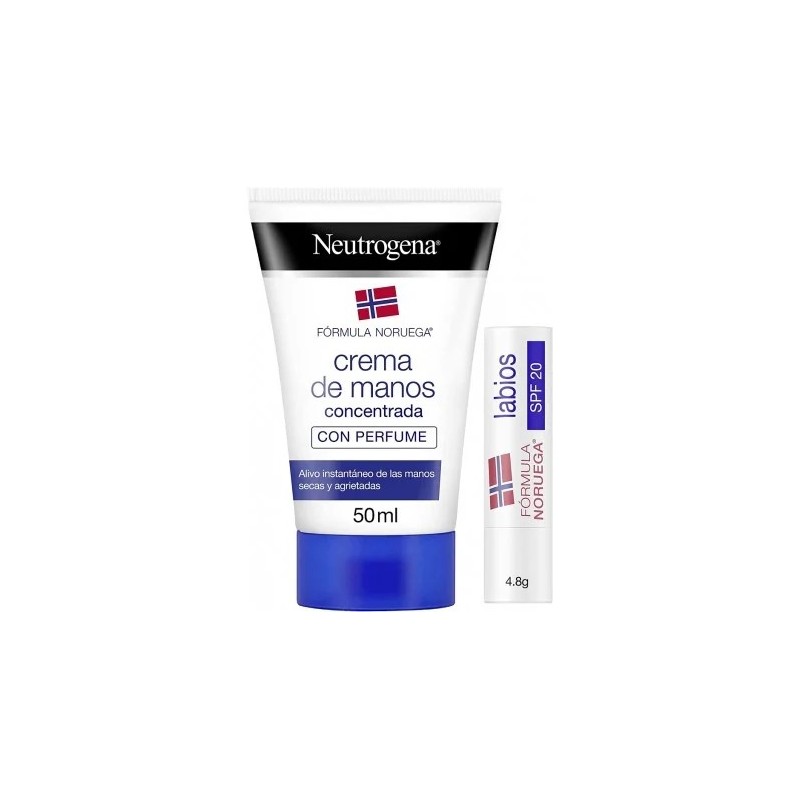 Neutrogena crema de manos concentrada 50ml+labial spf20 - Farmacia Olmos
