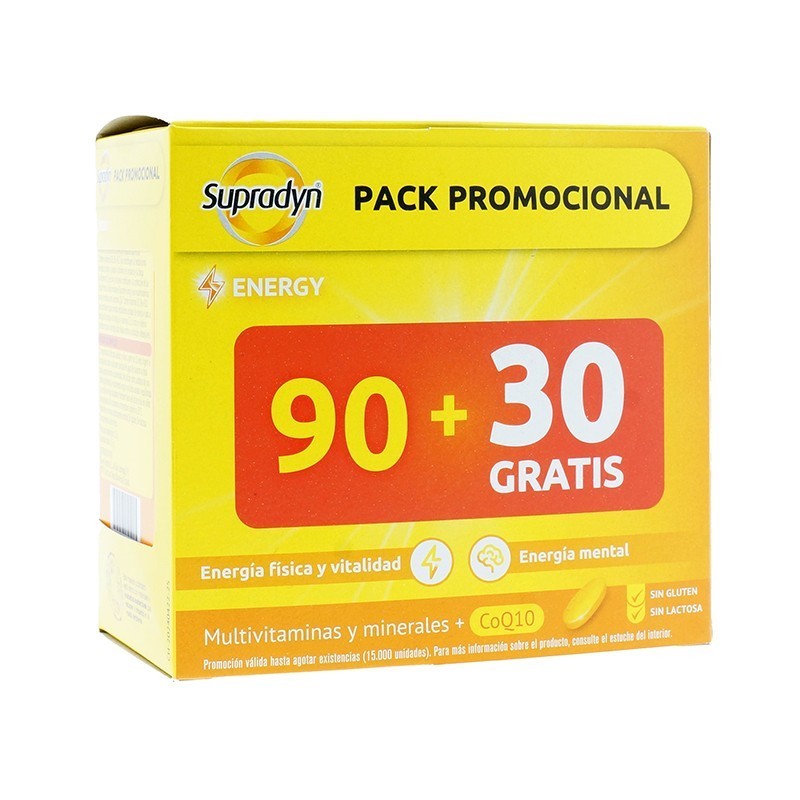 Supradyn activo 90 comprimidos +regalo 30 comprimidos-Farmacia Olmos