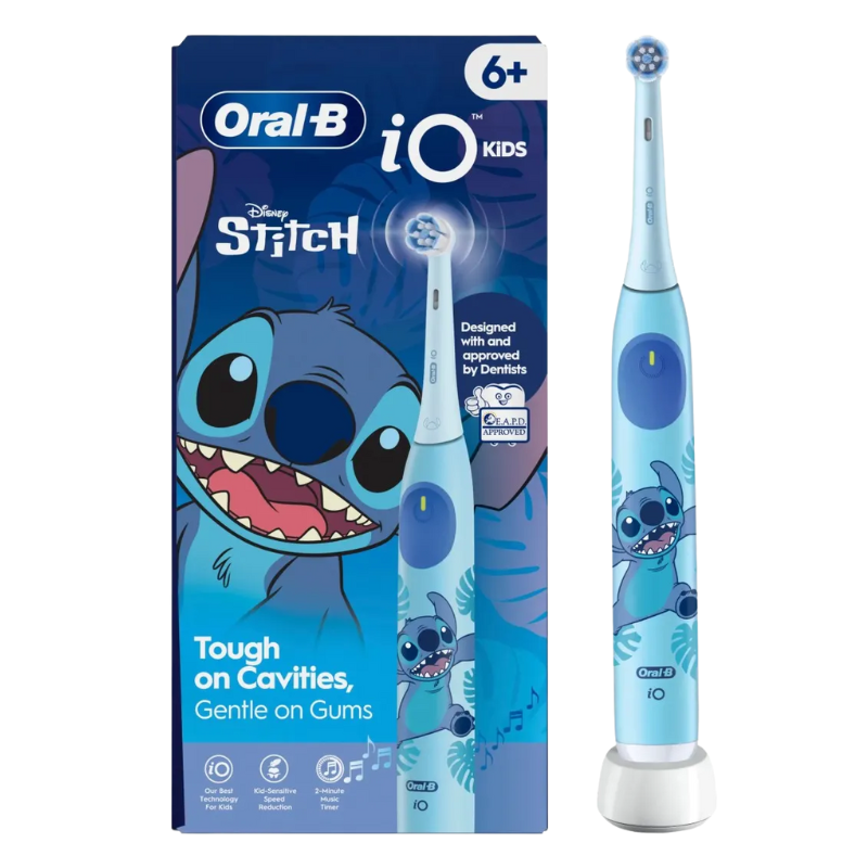 Oral b cepillo dental electrico infantil io2 kids stitch - Farmacia Olmos