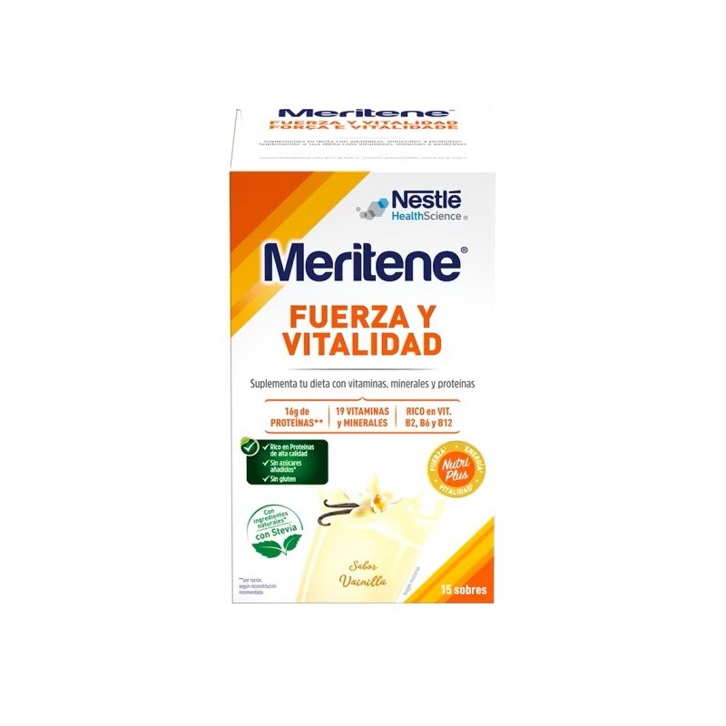 Meritene batido vainilla 15 sobres-Farmacia Olmos