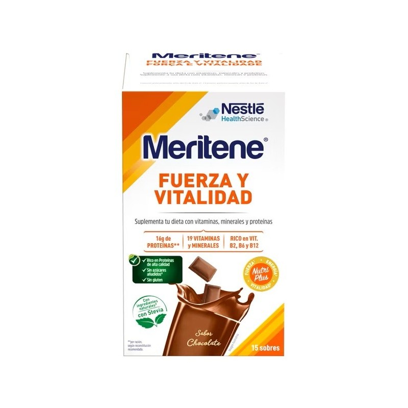 Meritene batido chocolate 15 sobres-Farmacia Olmos