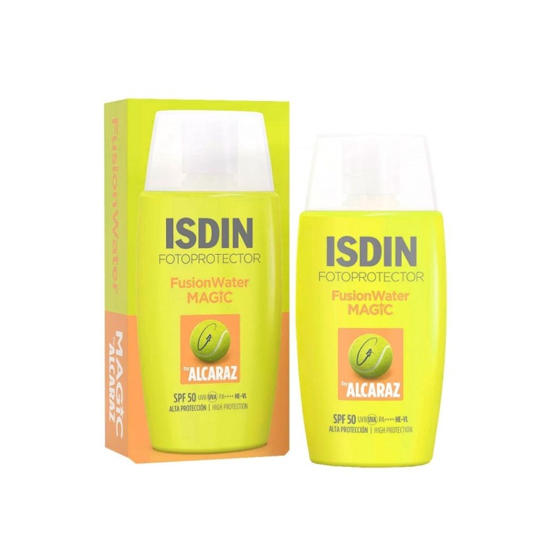 Isdin fusion water magic by alcaraz spf50 50ml - Farmacia Olmos.