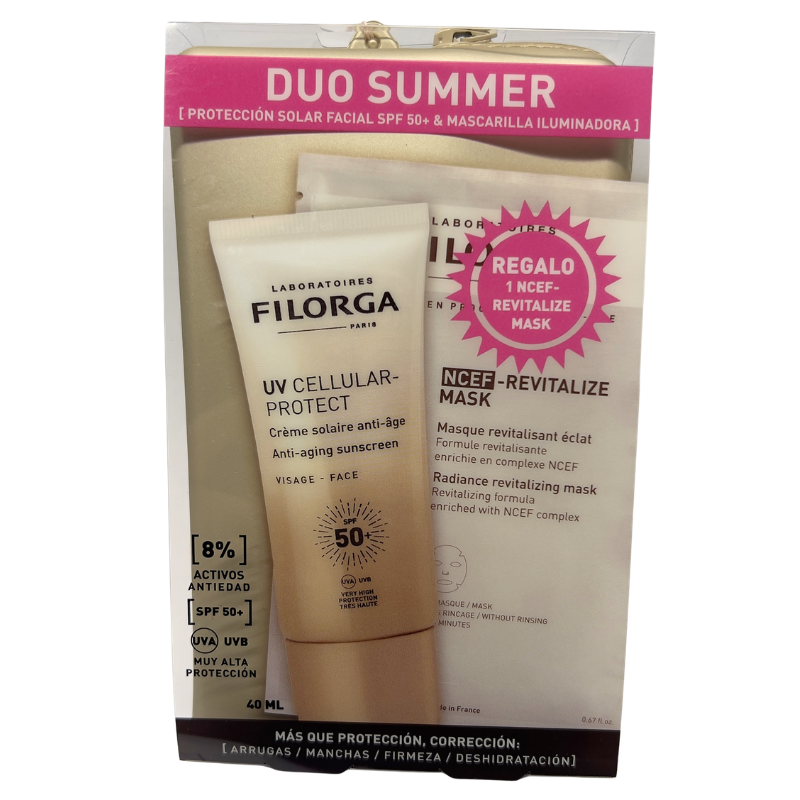 Filorga uv proteccion solar facial spf50+ regalo mascarilla iluminadora-Farmacia Olmos