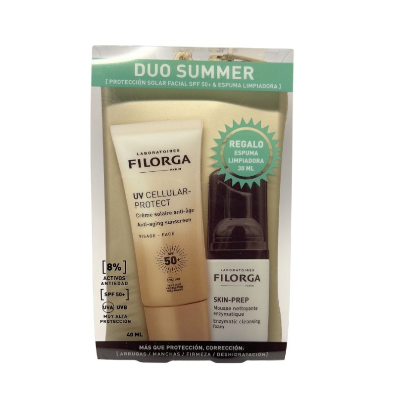 Filorga uv proteccion solar facial spf50+ regalo espuma limpiadora-Farmacia Olmos