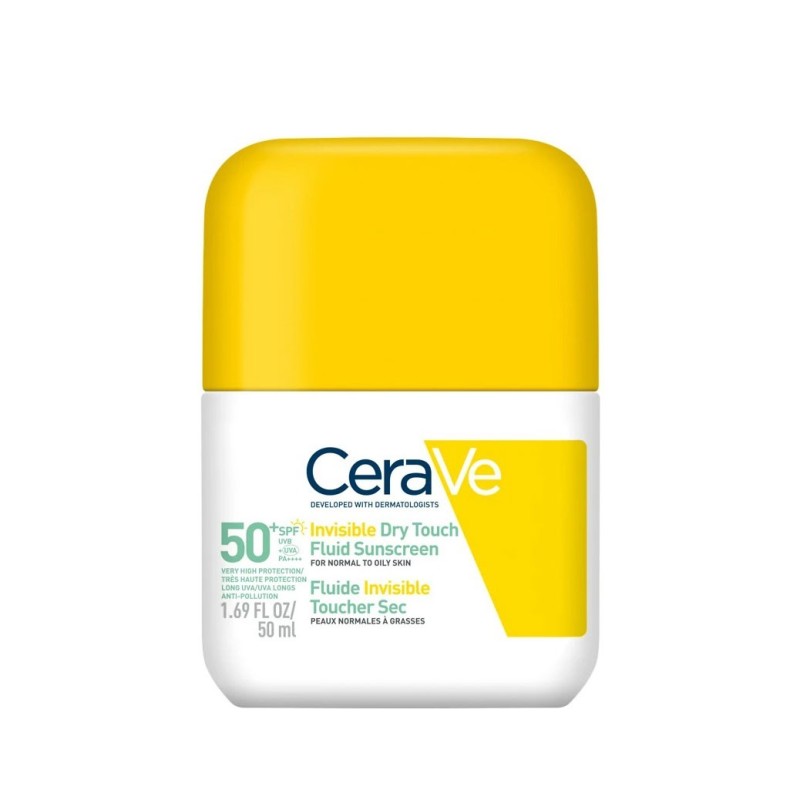 Cerave fluido protector invisible oil control spf50+ 50ml-Farmacia Olmos