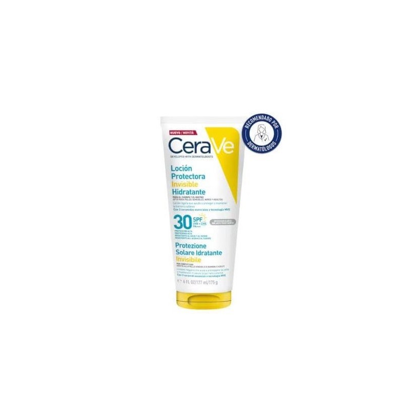 Cerave locion protectora invisible hidratante spf30 177ml-Farmacia Olmos