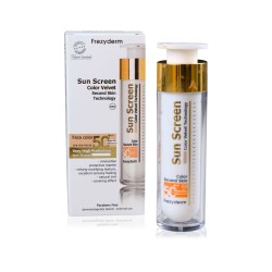 Frezyderm sun screen velvet face spf50+ color 50ml-Farmacia Olmos