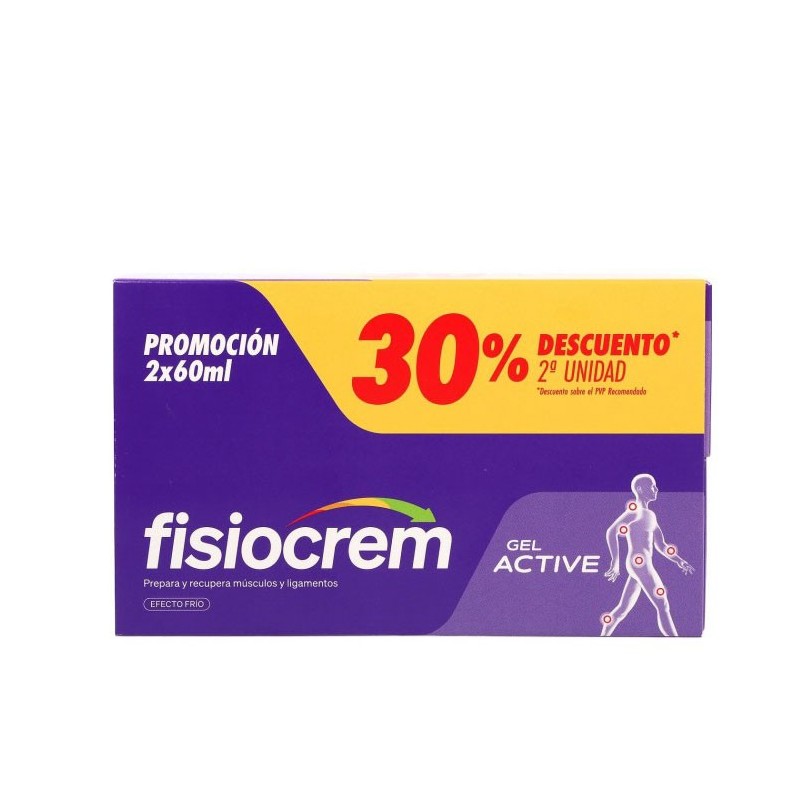 Fisiocrem gel active 60ml duplo-Farmacia Olmos