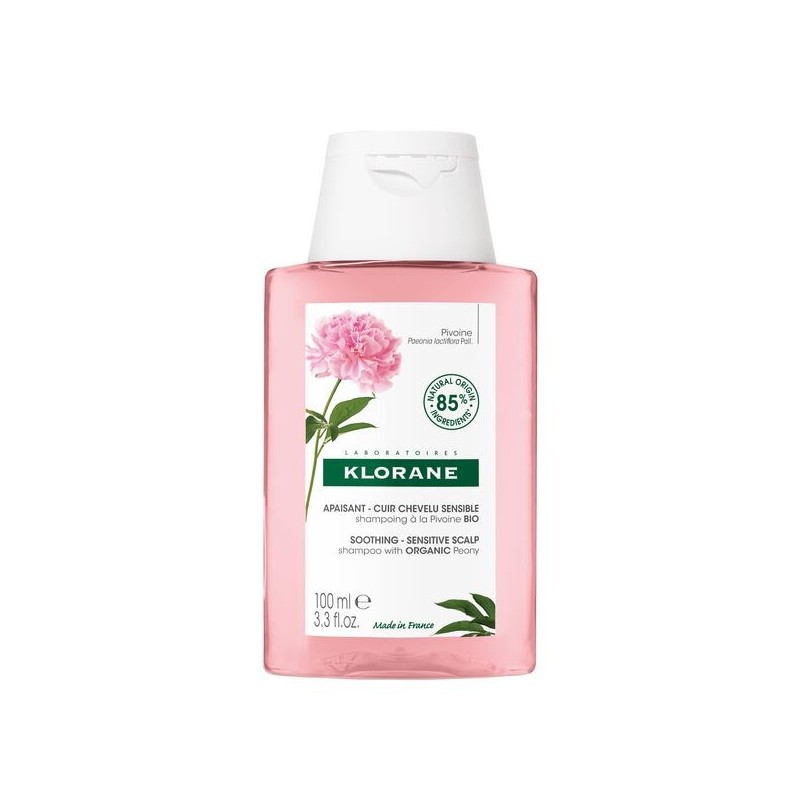 Klorane champu calmante cuero cabelludo sensible con peonia 100 ml-Farmacia Olmos