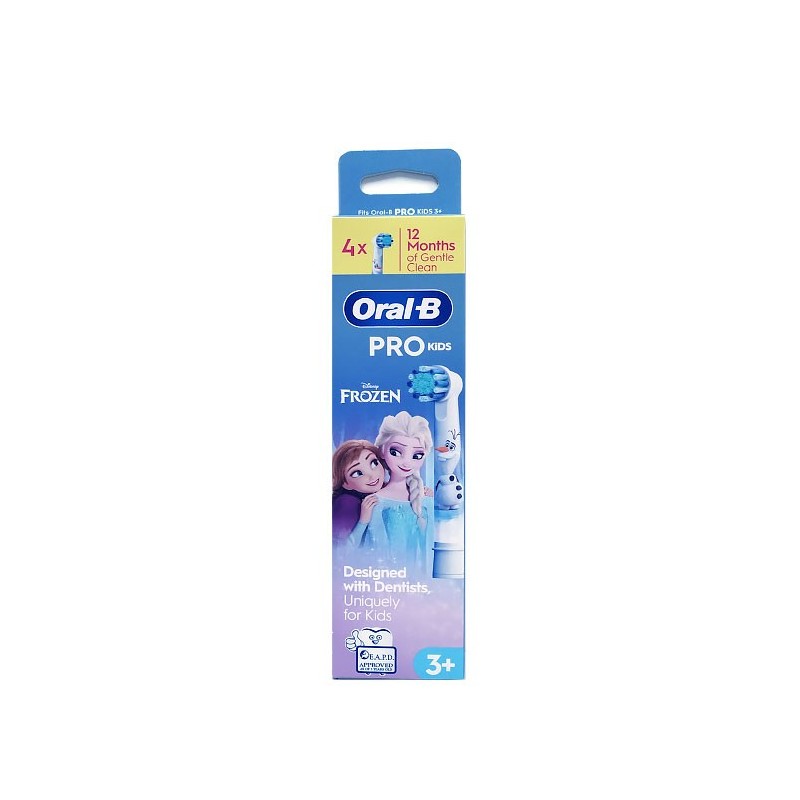 Oral b recambio cepillo dental electrico infantil frozen 4 unidades-Farmacia Olmos